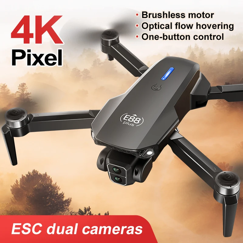 New E88 Plus Quadcopter Drone: - Drone Lidar review and price