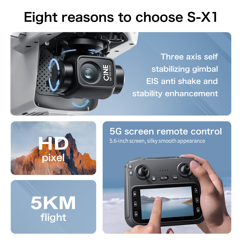 Original S-X1 Drone 8K HD Prof - Drone Multispectral review and price